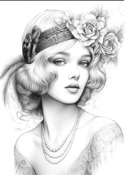 Pin By Autumnparker On Cool In 2023 Grayscale Coloring Coloring Book Art Beauty Art Drawings