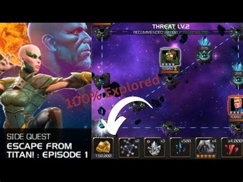 Mcoc Escape From Titan Ep Threat Lv Side Quest Youtube