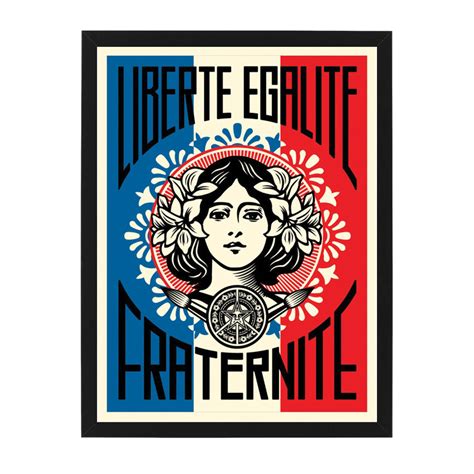 Shepard Fairey Obey Liberté Egalité Fraternité Open Edition Print Urban Art Nz Limn