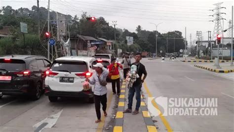 Perlintasan Arus Balik Kendaraan Masuk Sukabumi Via Tol Bocimi