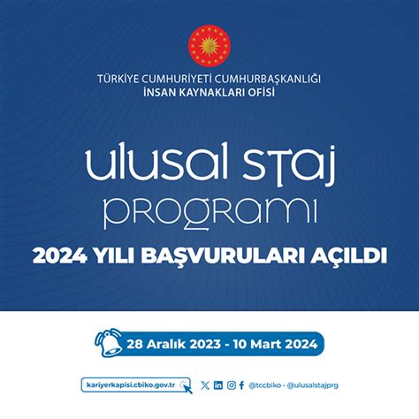 BAKIRÇAY ÜNİVERSİTESİ Ulusal Staj Programı 2024 Yılı Başvuruları