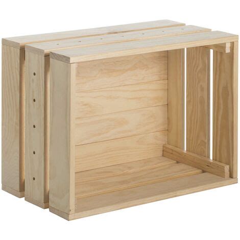 Caisse En Pin Massif Modulable Home Box Grande