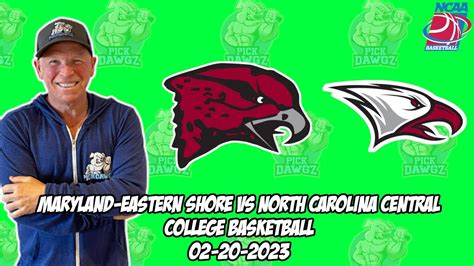 Maryland Eastern Shore Vs Nc Central 22023 College Basketball Free