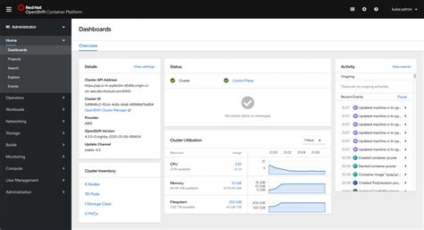 Openshift 43 Dashboard Refinements And The New Project Dashboard