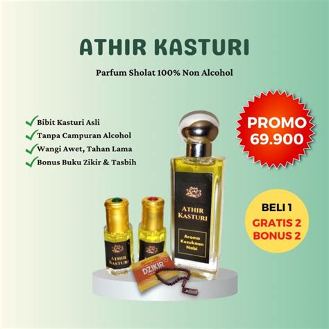 Athir Kasturi Parfum Kasturi Kijang Original Parfum Sholat Ibadah