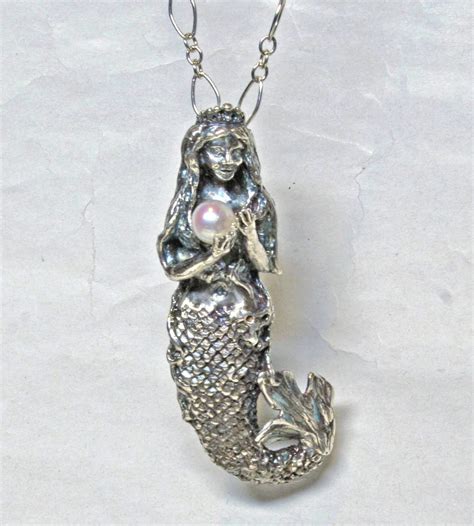 Mermaid Pendant In Sterling Silver Postgate Celtic Jewelry Scottish