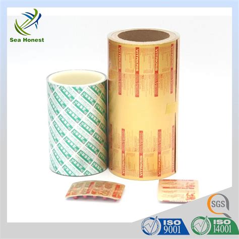 Printable Blister Ptp Aluminium Foil Sealing With Pvc For Capsules