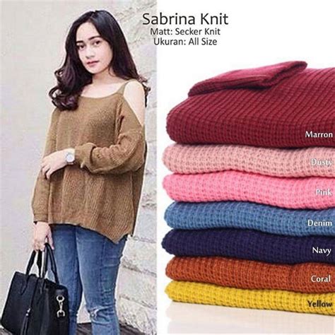 Koleksi Ootd Sweater Rajut Terupdate Koleksi Djaja