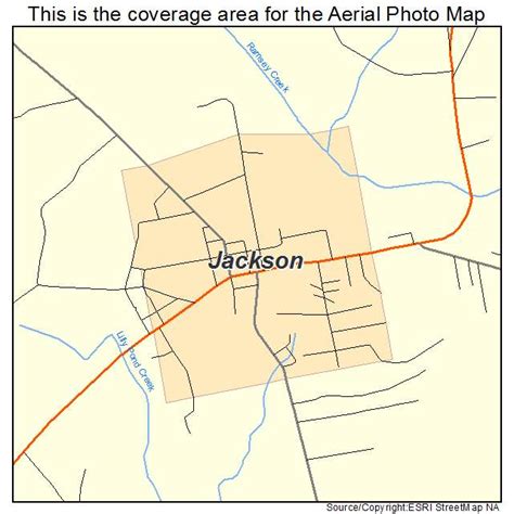 Aerial Photography Map of Jackson, NC North Carolina