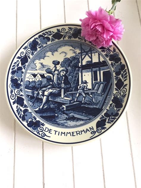 Delfts Blauw Wandbord Delft Blue Wall Plate Handwork Etsy