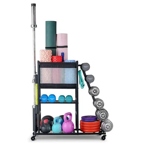 LTMATE 180 Lbs Weight Capacity Yoga Mat Storage Home Gym Workout