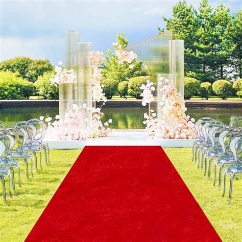 Red Carpet Runner Party Wedding Aisle Decorations 4ftx15ft Aisle