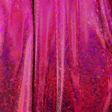 4 Way Stretch Mystique Metallic Spandex Fabric Pink Etsy