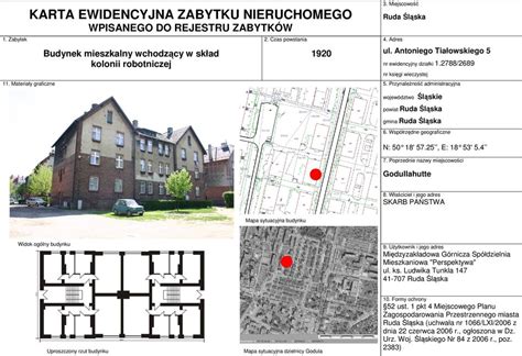 KARTA EWIDENCYJNA ZABYTKU NIERUCHOMEGO WPISANEGO DO REJESTRU ZABYTKÓW