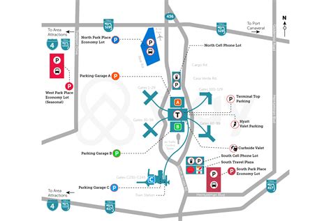 MCO Airport Map – Orlando Airport Parking Map, parking mco - thirstymag.com