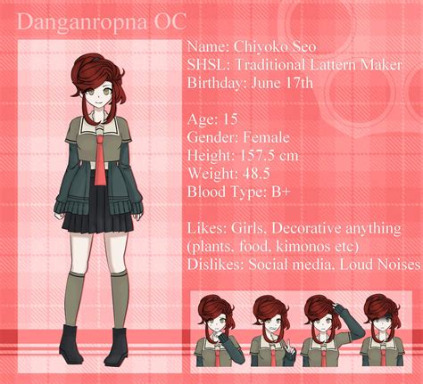 Danganronpa Oc Chiyoko Seo By Rei Microwave On Deviantart