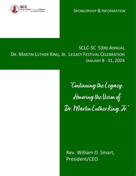 SCLC-SC 54th MLK Annual Legacy Festival Celebration | SCLC of SC