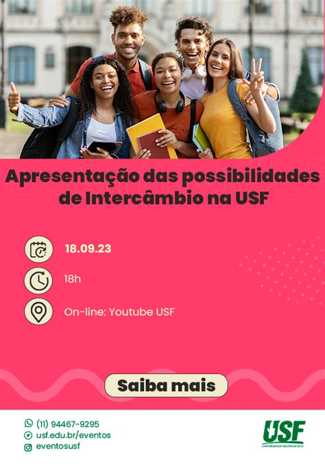 Apresentação das possibilidades de Intercâmbio na USF USF