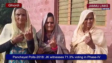 Panchayat Polls Jk Witnesses Voting In Phase Iv Youtube