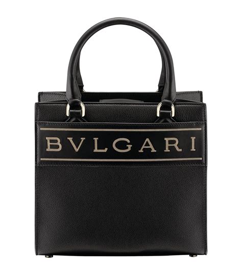 Bvlgari Small Leather Bvlgari Logo Tote Bag Harrods Us