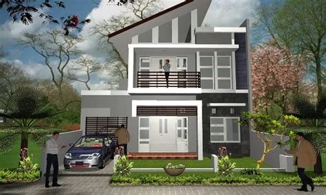 Desain Rumah Minimalis 2 Lantai Tipe 36 - Parboaboa