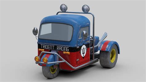 Racing Three Wheeler 3D Model - TurboSquid 2119578