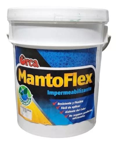 Pintura Impermeabillizante Manto Flex Blanco Y Gris MercadoLibre