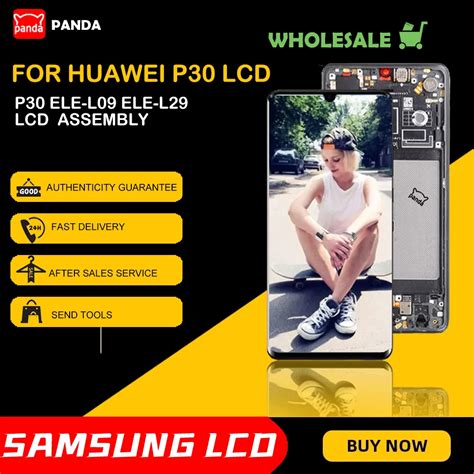 Oled Untuk Huawei P Lcd Ele L L Layar Sentuh Panel Kaca Layar