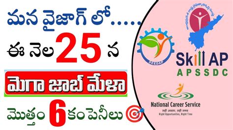 Vizag Mega Job Mela 6 Companies Vizag Jobs Jobs In Vizag Vizag