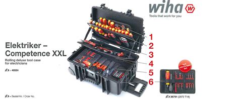 Wiha Electricians Competence Xxl Tool Case Pcs Wt Hardware Tools