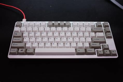 Retro White Gray Cherry Profile Pbt Keycaps By Captor R