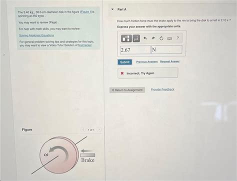 Solved The Kg Cm Diameter Disk In The Figure Chegg