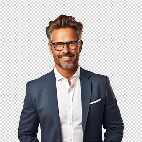 Premium Psd Businessman Isolated On Transparent Background