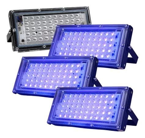 Reflector Led 50w Luz Negra Ultravioleta Brillo Uv Meses sin interés