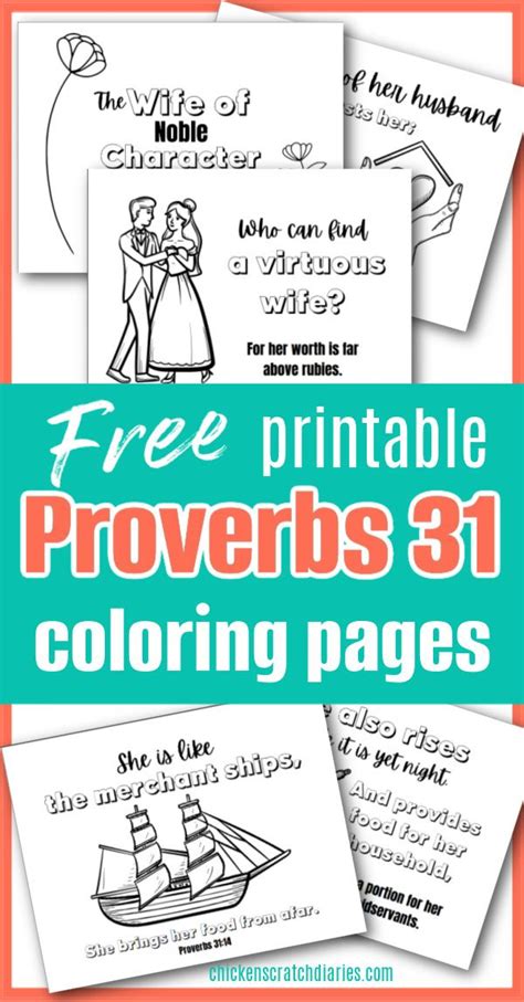 Proverbs Coloring Pages Free Printable Pack Proverbs