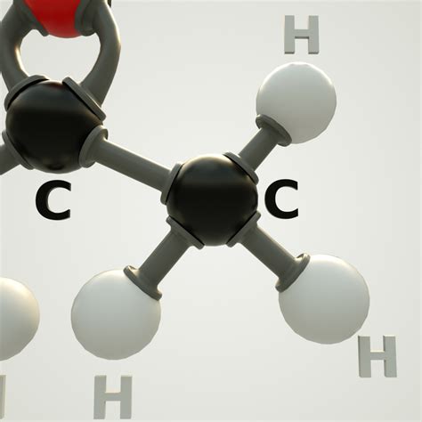 Acetone molecular model - TurboSquid 1380744