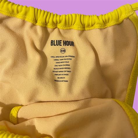 Pacsun Blue Hour Yellow Bikini Size Xxs Not Depop