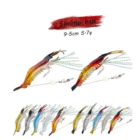 Pcs Portable Flat Claw Classic Creative Soft Prawn Lure Shrimp Fake