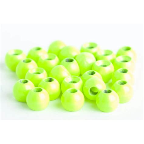 Tungsten Beads For Fly Tying Pack Chartreuse Mm