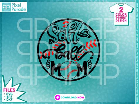 Softball Svg Softball Mom Sports Mom Svg Eps Female Sports Creative Clipart Digital Cut