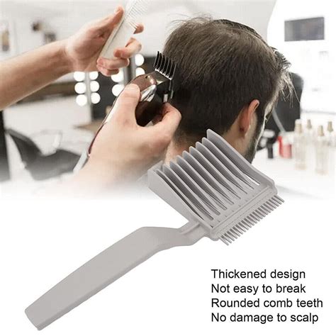 Men Styling Tool Barber Fade Combs Hair Cutting Curved Positioning Comb Salon Ebay