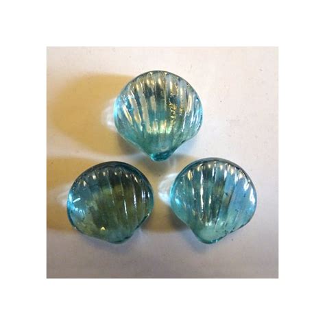 Aqua Glass Scallop Shell Cadoworld Ltd Uk