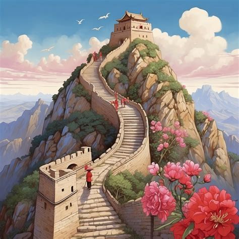 Great Wall Of China Art Print Free Stock Photo - Public Domain Pictures