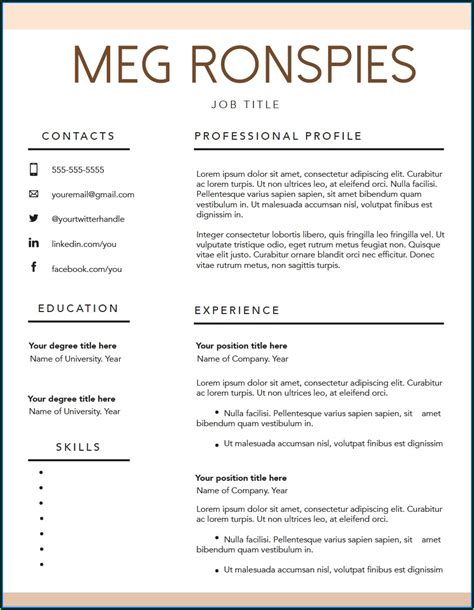 Free Fillable Resume Templates - Resume : Resume Examples #WjYDRlP2KB