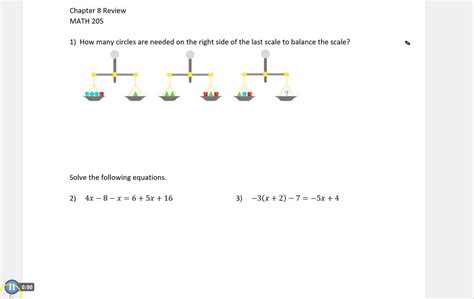 Math Chapter Review