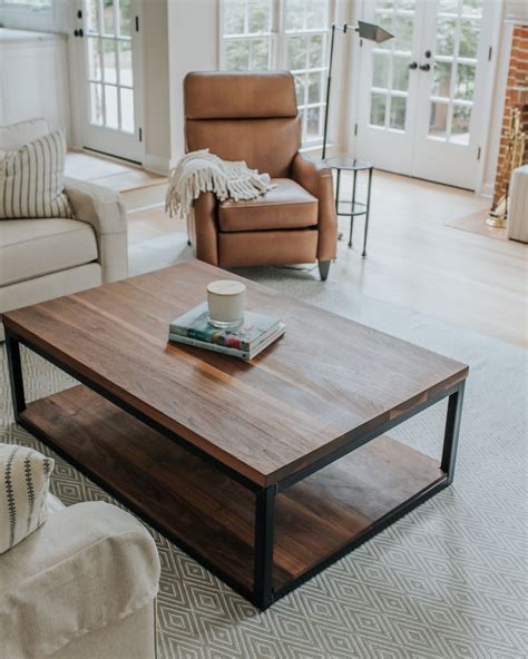 Custom Modern Square Coffee Table Rustic Trades Furniture