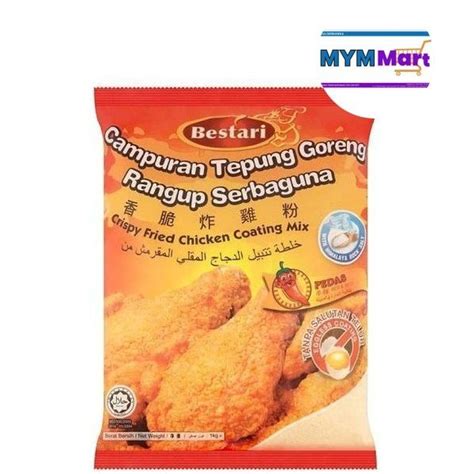 Bestari Crispy Fried Chicken Coating Mix Spicy 1kg Shopee Malaysia