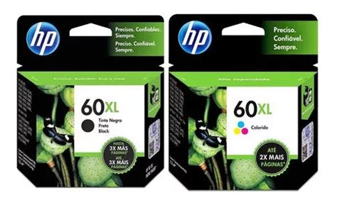 Kit Cartucho Hp Xl Preto Xl Color Original Escorrega O Pre O