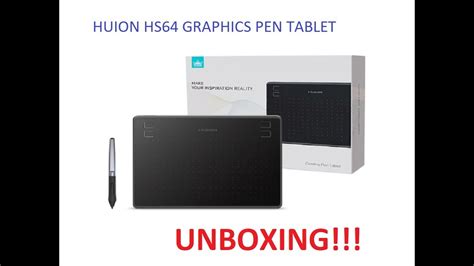 Unboxing Huion Hs Graphics Pen Tablet Youtube