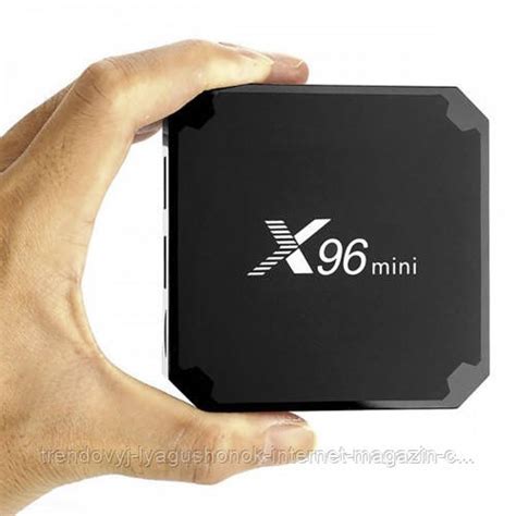 ТВ тюнер для теливизора x96 mini 4-ядерная 2Гб/16Гб, приставка андроид ...